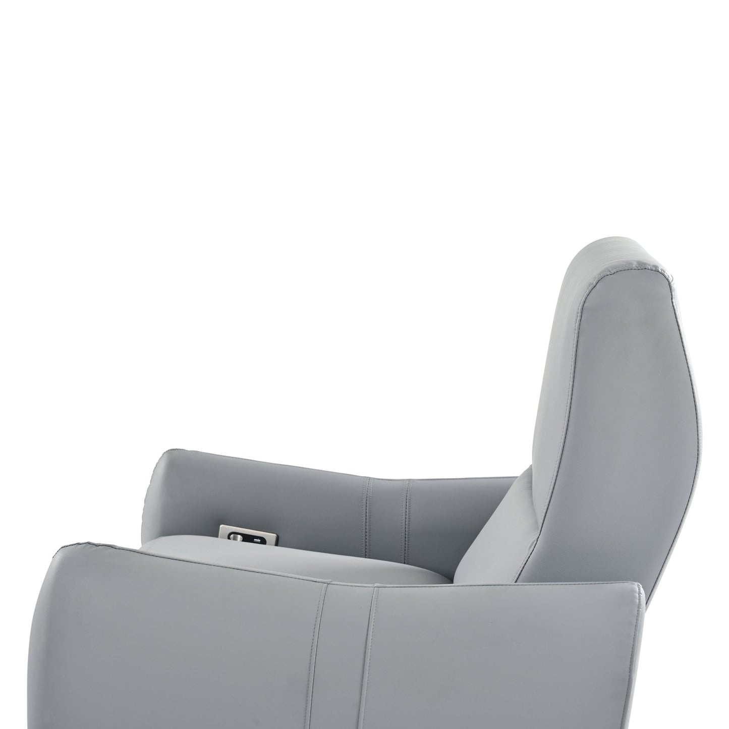 Blue Gray Power Wall Hugger Recliner with USB & USB-C Charging - 1st Choice Furniture Direct