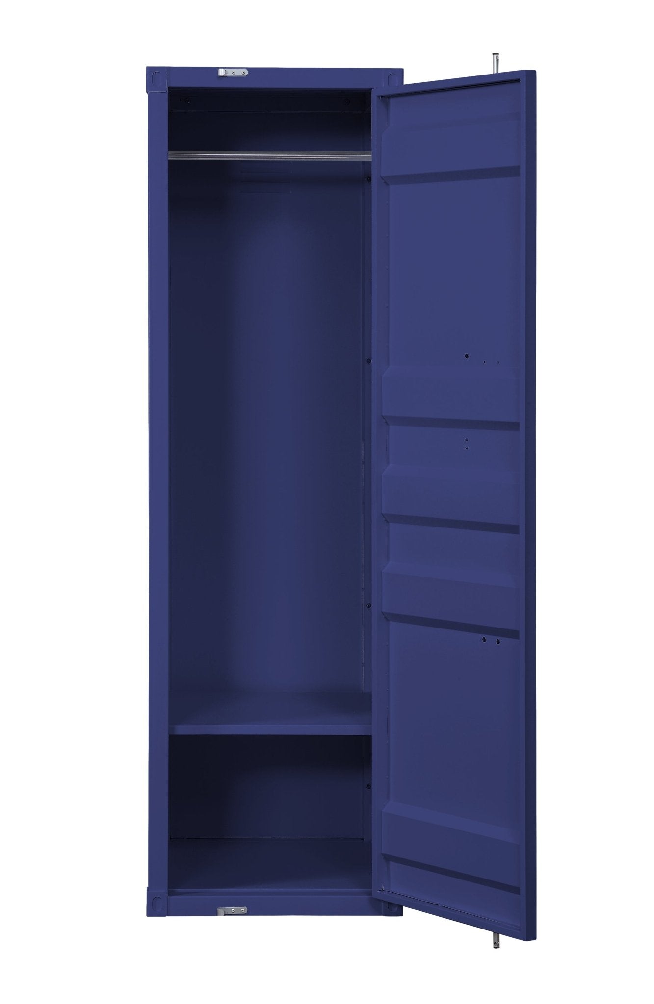 Blue Industrial Metal Wardrobe Cabinet - 1st Choice Furniture Direct