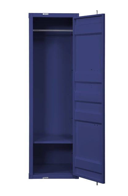 Blue Industrial Metal Wardrobe Cabinet - 1st Choice Furniture Direct