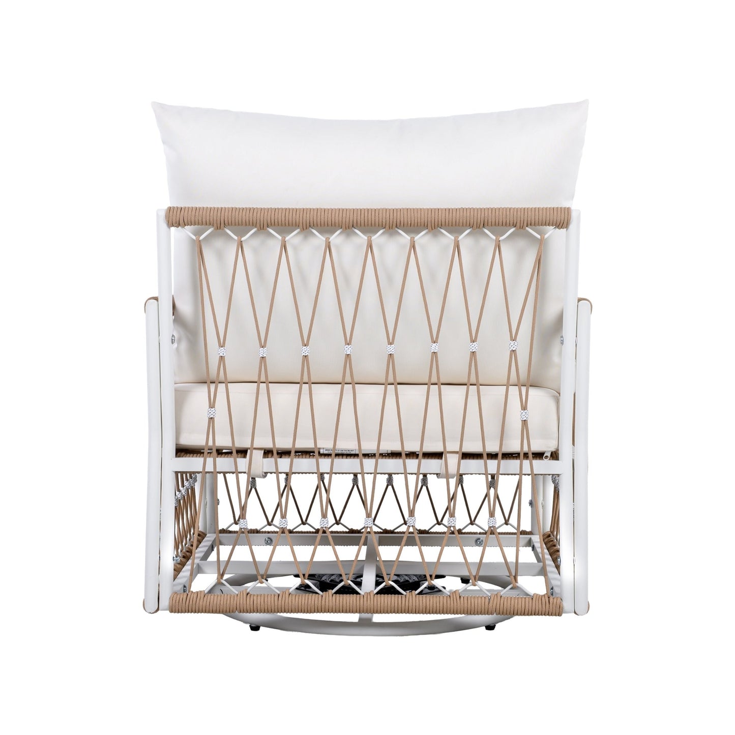 Bohemian Outdoor Swivel Lounge Chair Set of 2 | Patio Rope Chairs - 1st Choice Furniture Direct