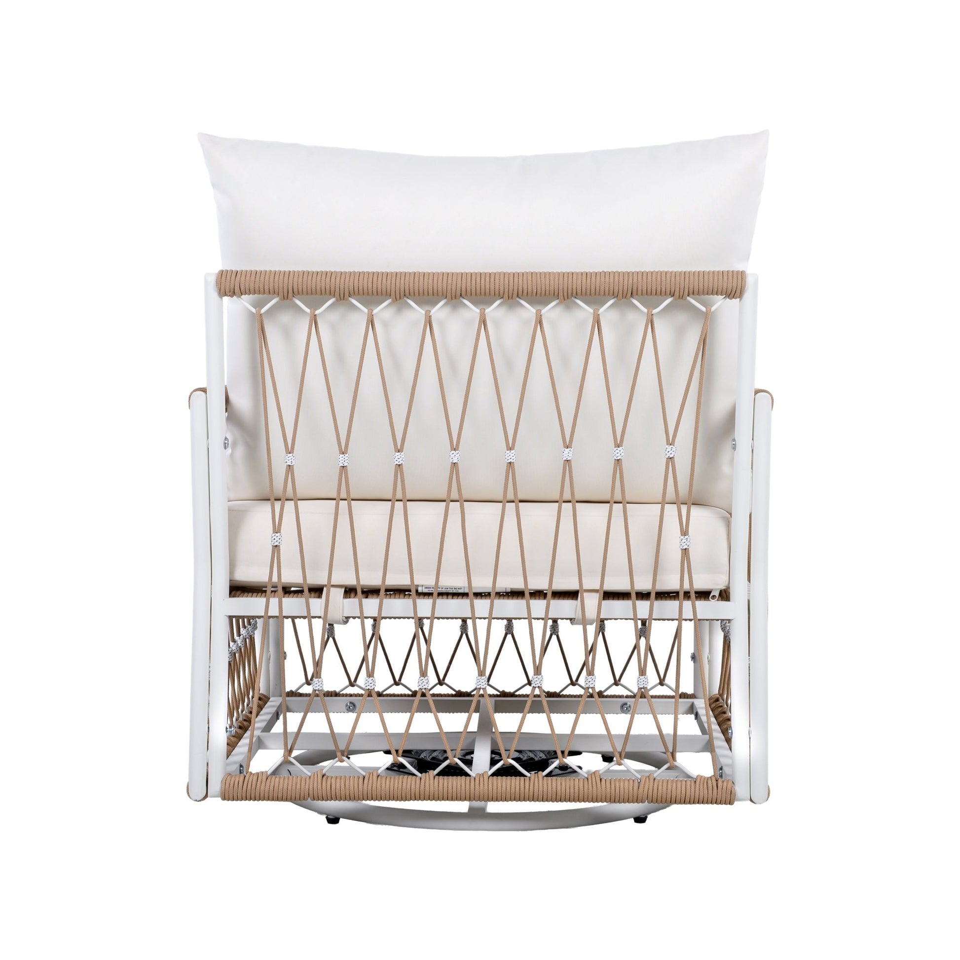 Bohemian Outdoor Swivel Lounge Chair Set of 2 | Patio Rope Chairs - 1st Choice Furniture Direct