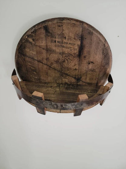 Bourbon Whiskey Barrel Head Shelf, Free Shipping, Made in the U.S.A. - 1st Choice Furniture Direct
