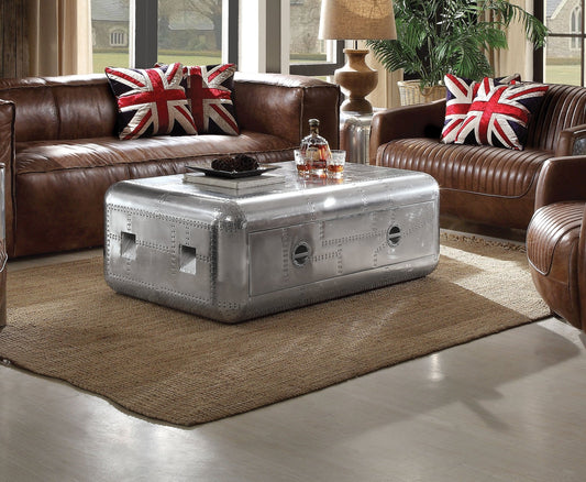 Brancaster Aluminum Coffee Table - 1st Choice Furniture Direct