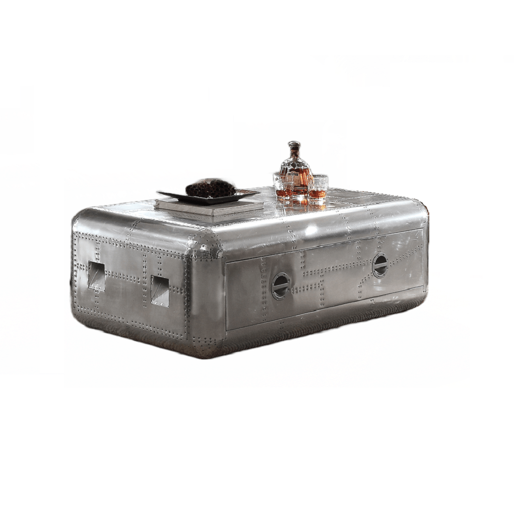 Brancaster Aluminum Coffee Table - 1st Choice Furniture Direct
