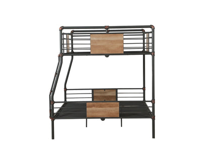 Brantley Sandy Black & Dark Bronze Hand - Brushed Finish Full XL/Queen Bunk Bed - 1st Choice Furniture Direct