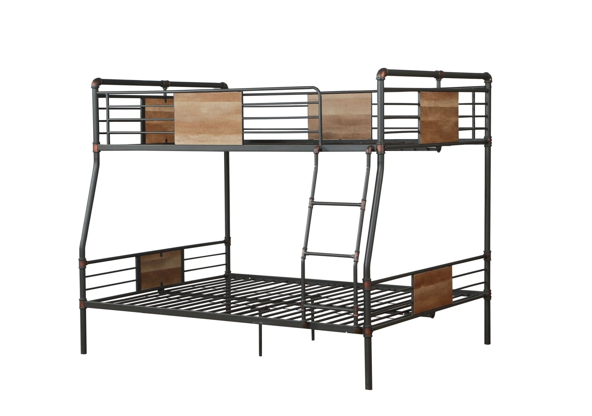 Brantley Sandy Black & Dark Bronze Hand - Brushed Finish Full XL/Queen Bunk Bed - 1st Choice Furniture Direct