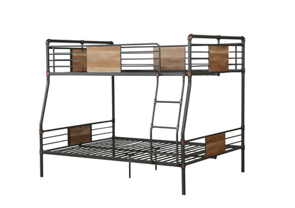 Brantley Sandy Black & Dark Bronze Hand - Brushed Finish Full XL/Queen Bunk Bed - 1st Choice Furniture Direct