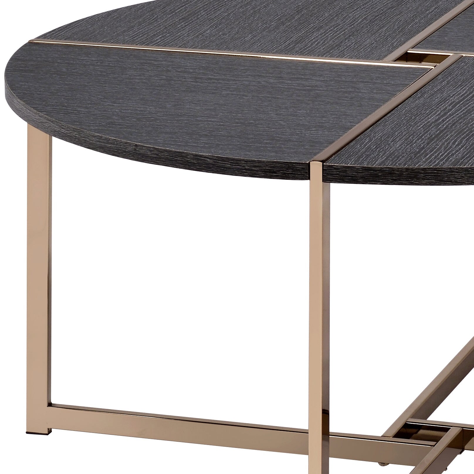 Bromia Black & Champagne Finish Coffee Table - 1st Choice Furniture Direct