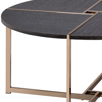 Bromia Black & Champagne Finish Coffee Table - 1st Choice Furniture Direct