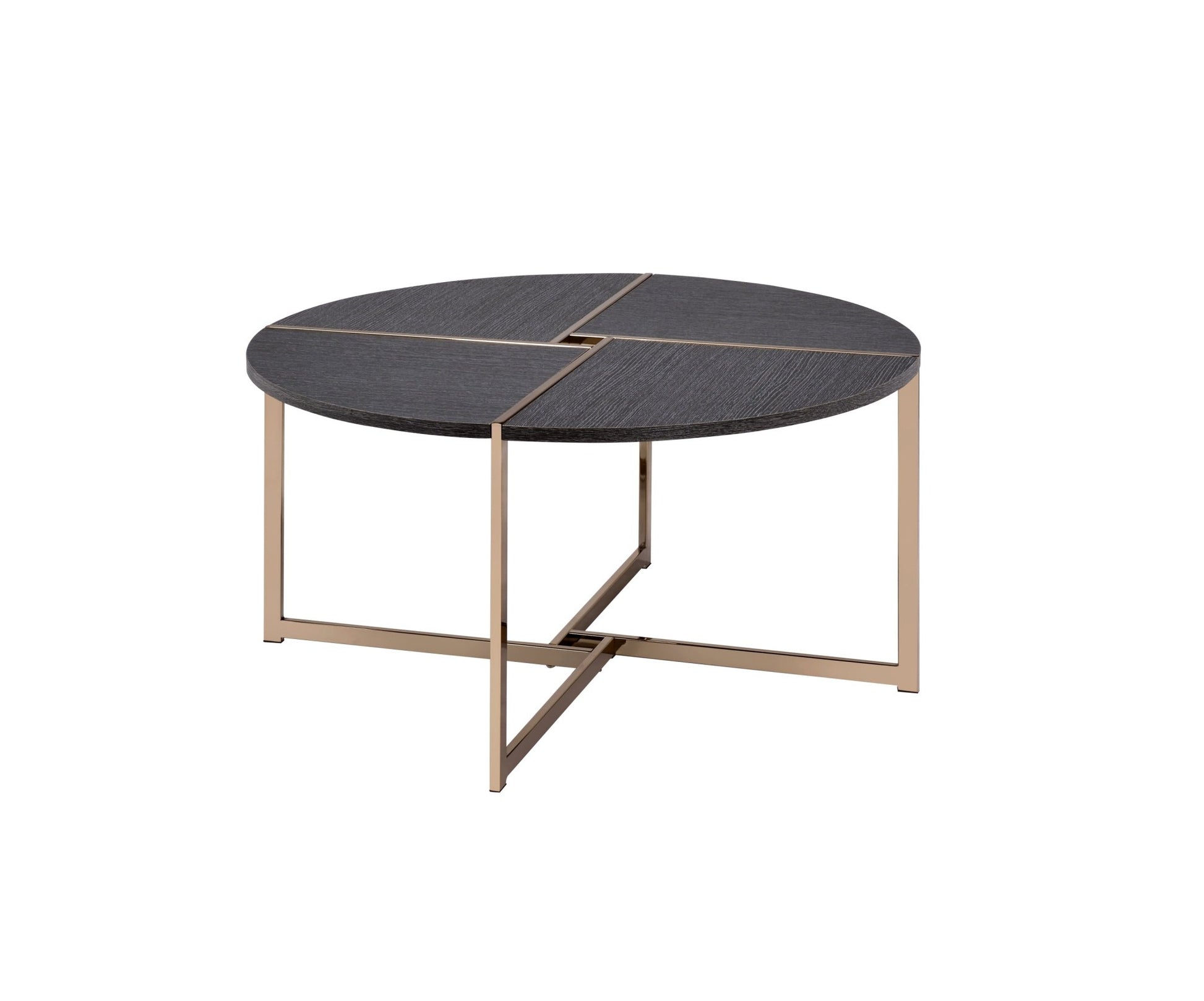 Bromia Black & Champagne Finish Coffee Table - 1st Choice Furniture Direct