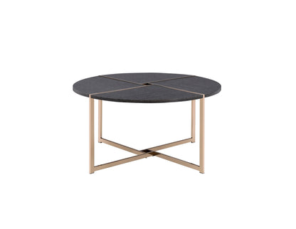 Bromia Black & Champagne Finish Coffee Table - 1st Choice Furniture Direct