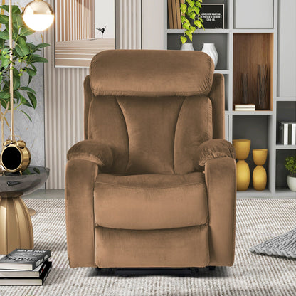 Brown Power Lift Recliner Chair with Remote for Elderly - 1st Choice Furniture Direct