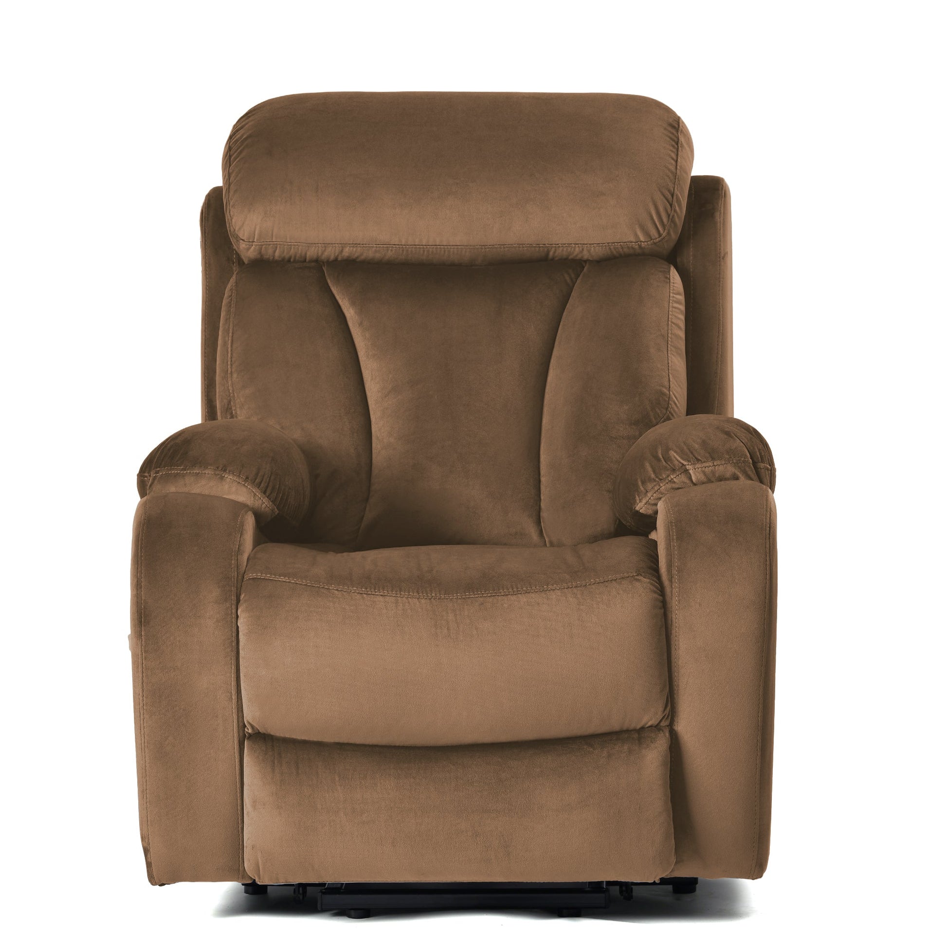 Brown Power Lift Recliner Chair with Remote for Elderly - 1st Choice Furniture Direct
