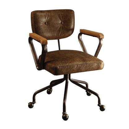Brown Top Grain Leather Executive Office Chair - 1st Choice Furniture Direct