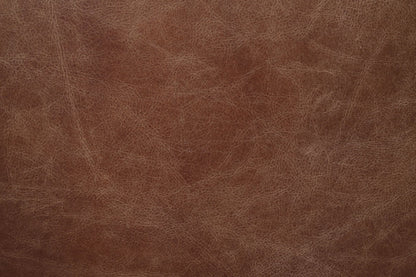 Brown Top Grain Leather Executive Office Chair with Swivel & Adjustable Height - 1st Choice Furniture Direct