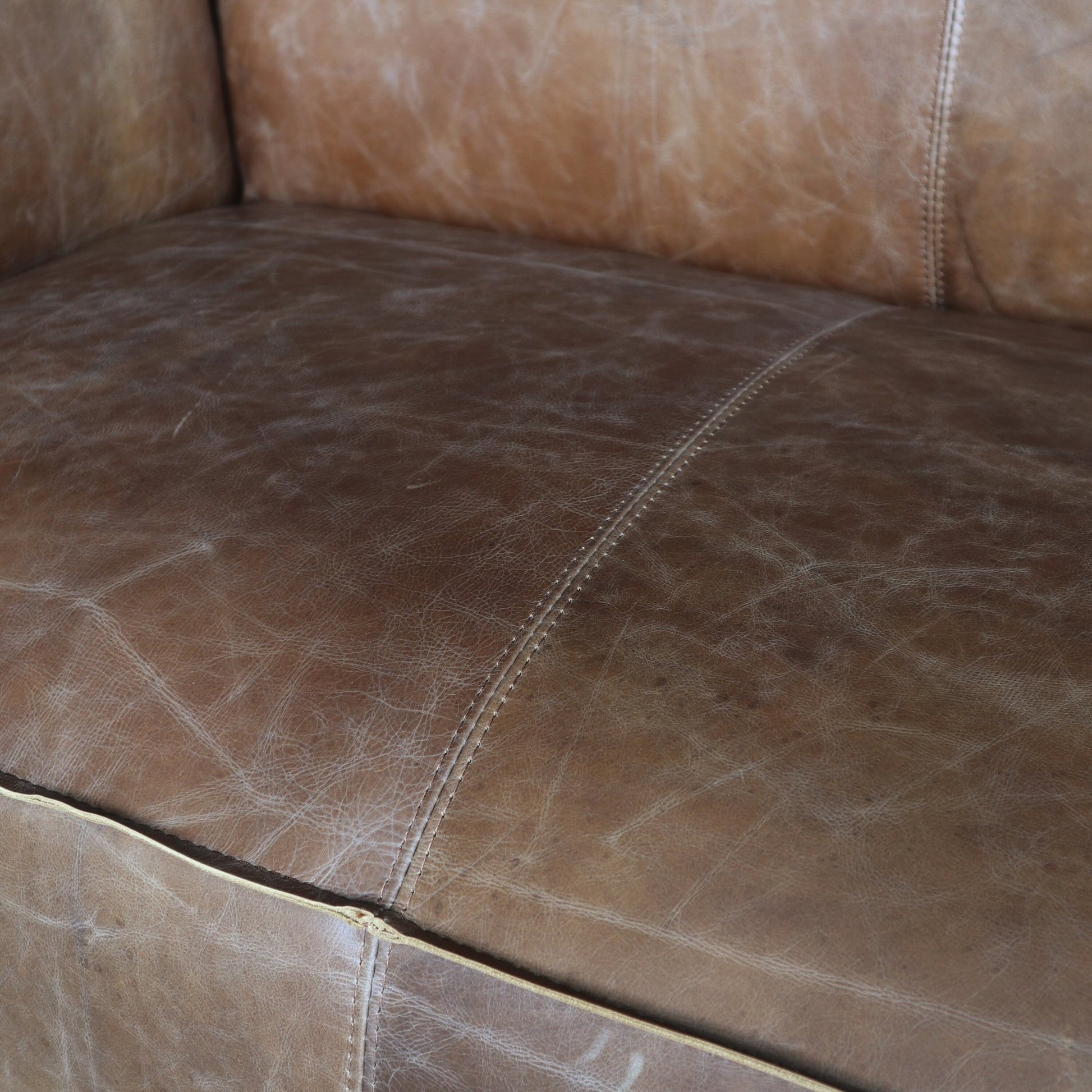 Brown Top Grain Leather Sofa Set - 1st Choice Furniture Direct