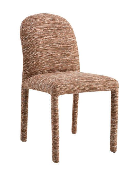 Brown Upholstered Dining Chair with Metal Frame - 1st Choice Furniture Direct