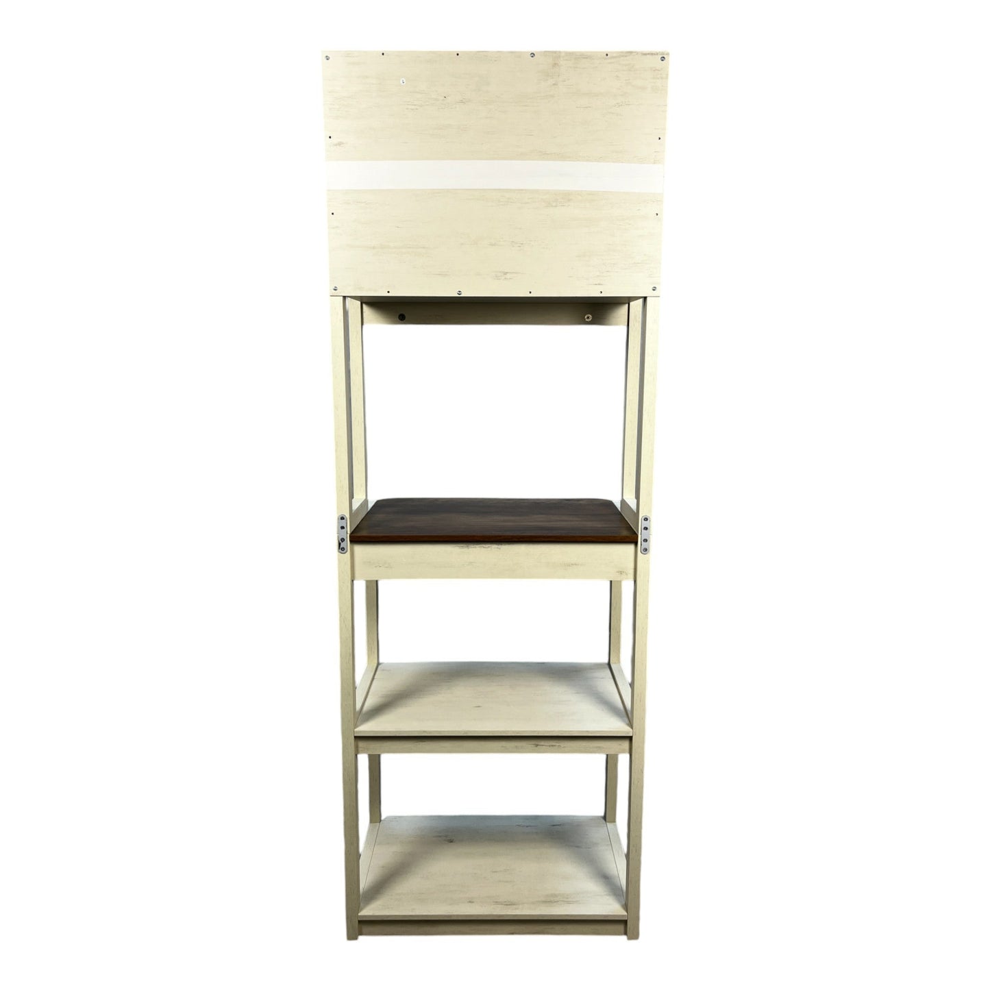 Brown & White 5-Tier Baker's Rack Kitchen Storage Shelf - 1st Choice Furniture Direct