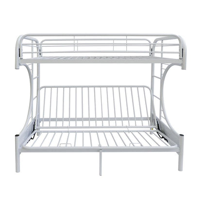 1st Choice White Metal Futon Bunk Bed: Versatile & Stylish Sleeping Solution