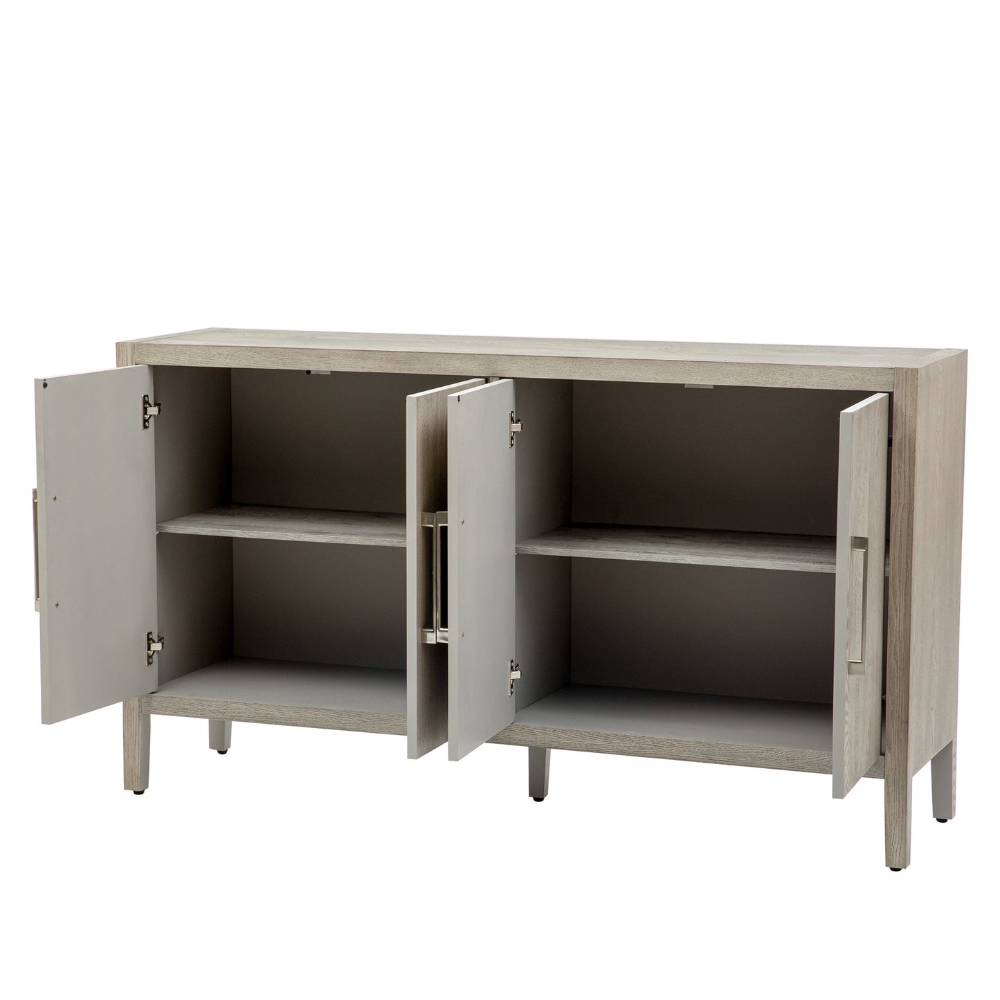1st Choice Storage Cabinet Sideboard Wooden Cabinet with 4 Metal handles