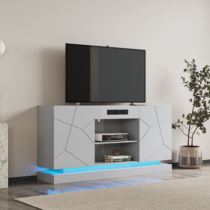 1st Choice TV Cabinet with bluetooth Speaker with Storage Drawers