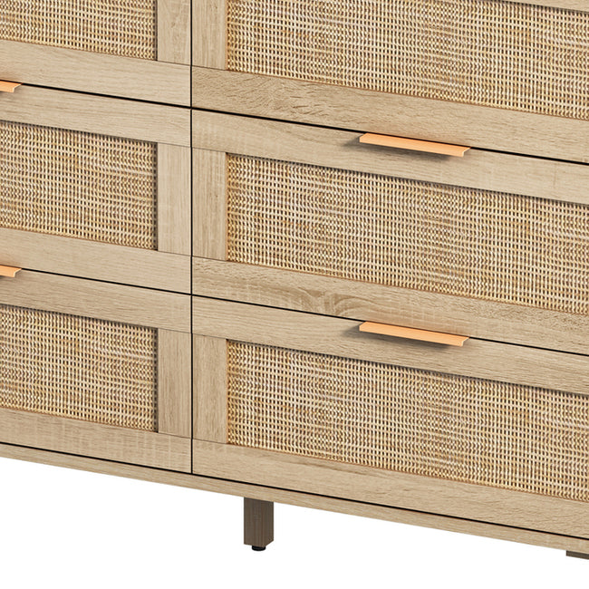 1st Choice Bedroom Living Room Rattan Natural Storage Cabinet Bedroom