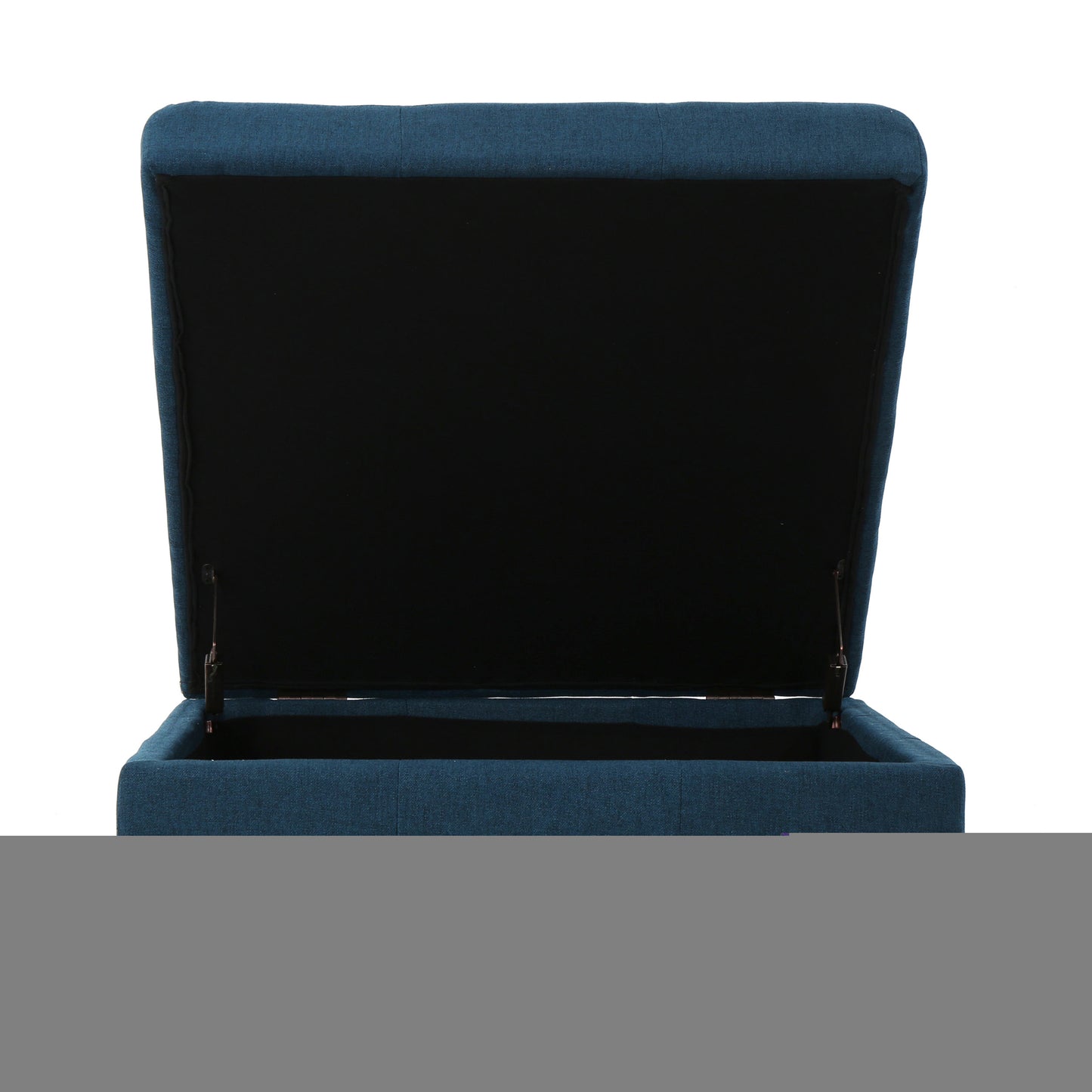 1st Choice Modern Storage Bedroom Living Room Ottoman in Navy Blue