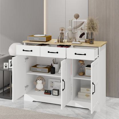 1st Choice Versatile White Sideboard Buffet Cabinet