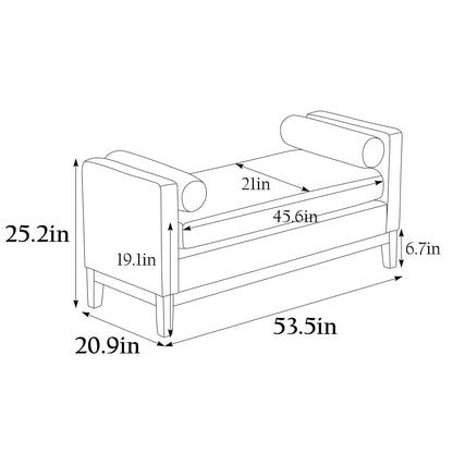 1st Choice Elegant Ivory Bench: A Blend of Style & Comfort for Your Home