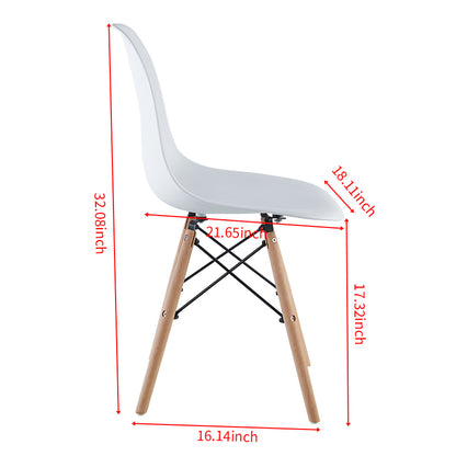 1st Choice Modern 5pc Pedestal Dining Set White Table Cross Leg