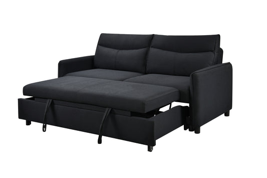 1st Choice Modern Fabric Loveseat 3 in 1 Convertible Sleeper Sofa Bed