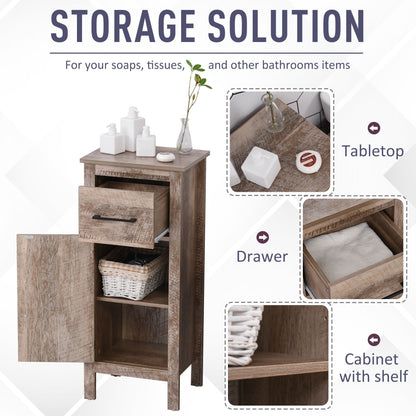 1st Choice Elegant Brown Bathroom Cabinet - Space-Saving & Stylish Storage Solution