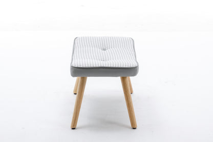 1st Choice Wooden Step Ottoman Wooden Stool Square Cushion