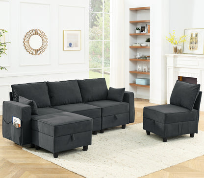 1st Choice High-end Modular Sofa Couch 5 Seat Storage Sectional Sofa