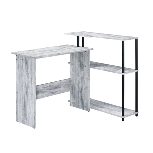 Ievi Antique White & Black Finish Writing Desk
