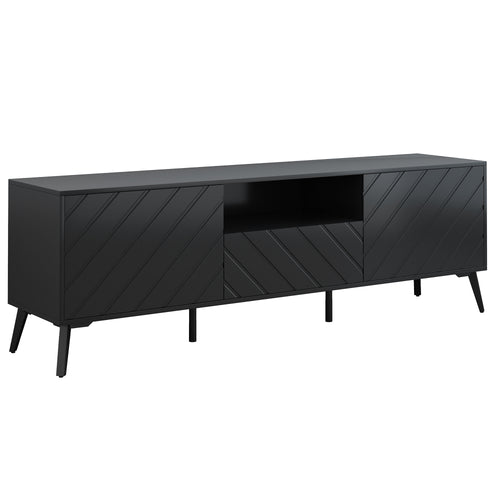 1st Choice Modern TV Stand Entertainment Center with Adjustable Shelves