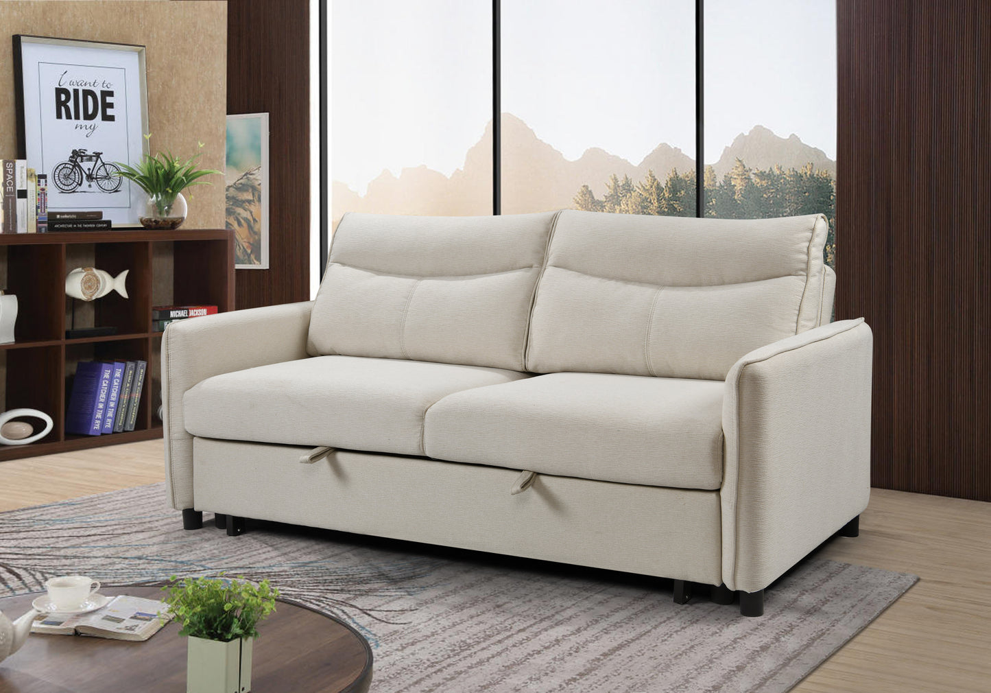 1st Choice Loveseat Futon Couch 3 in 1 Convertible Sleeper Sofa Bed