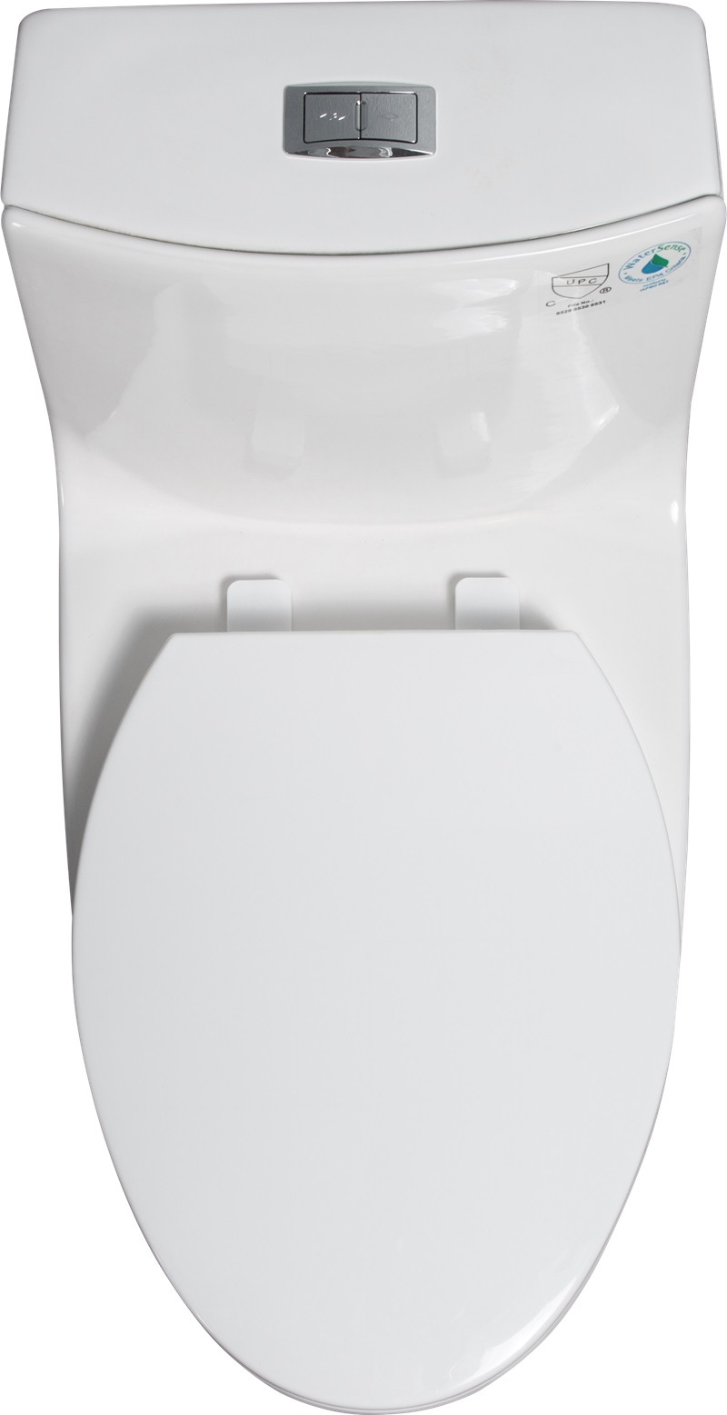 1st Choice GPF Dual Flush 1-Piece Elongated Toilet with Soft-Close Seat