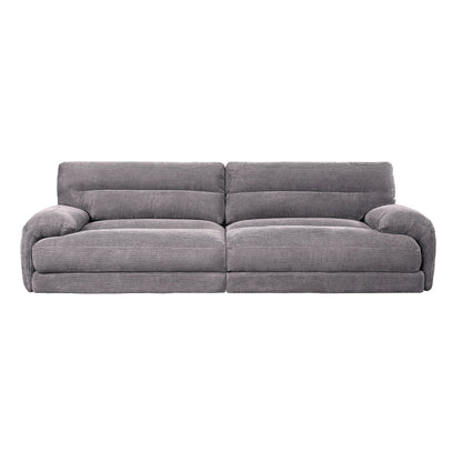 Cadenza Gray Corduroy 2PCS Living Room Set - 1st Choice Furniture Direct