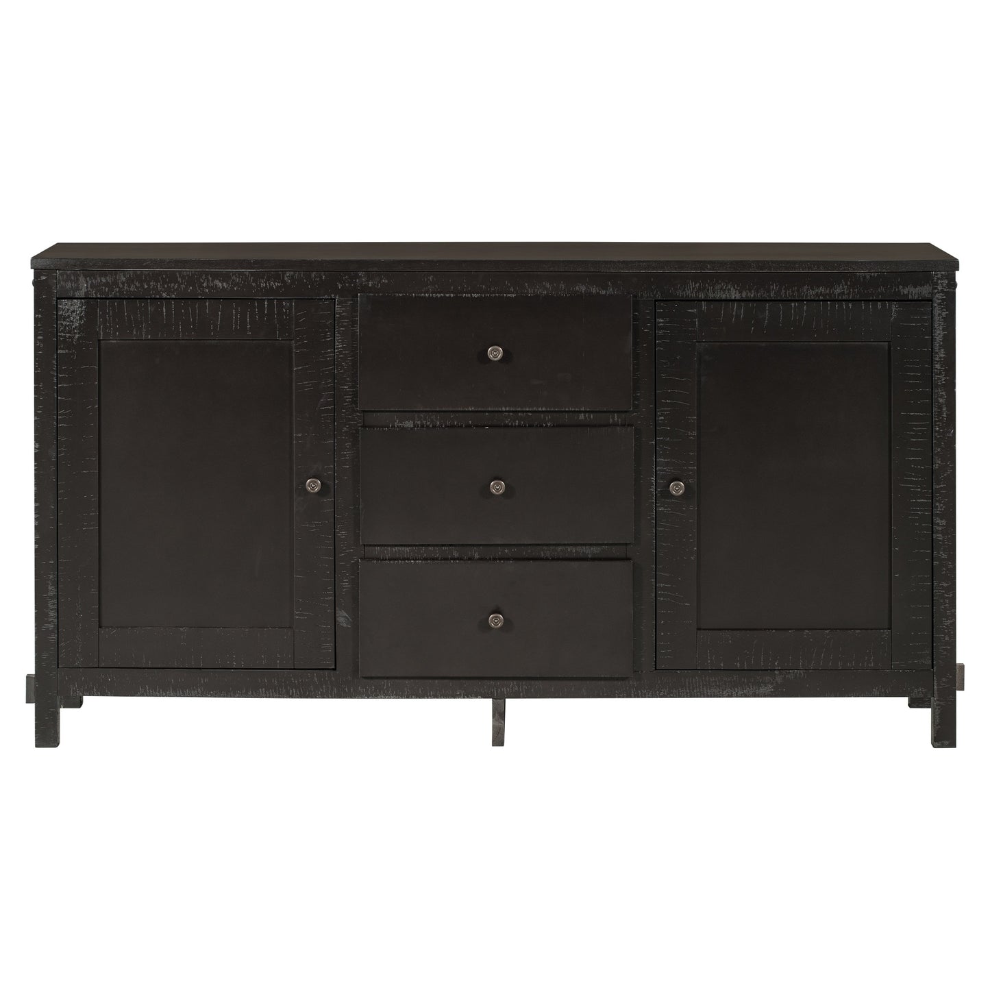 1st Choice Espresso Solid Wood Buffet Cabinet with 2 Storage Cabinet