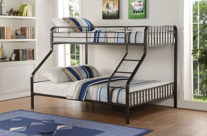Caius Gunmetal Finish Twin Xl/Queen Bunk Bed - 1st Choice Furniture Direct