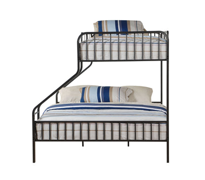 Caius Gunmetal Finish Twin Xl/Queen Bunk Bed - 1st Choice Furniture Direct