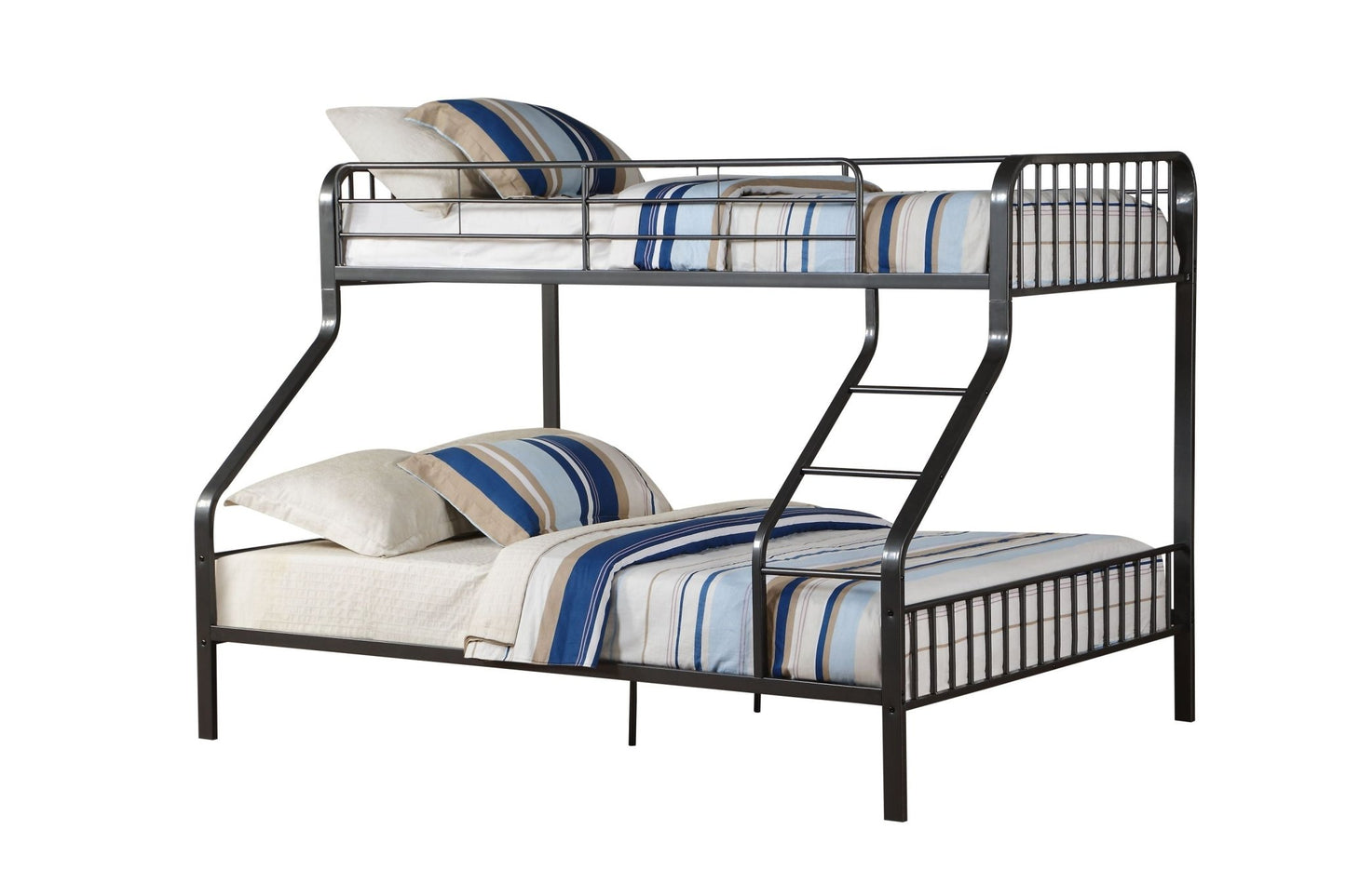 Caius Gunmetal Finish Twin Xl/Queen Bunk Bed - 1st Choice Furniture Direct