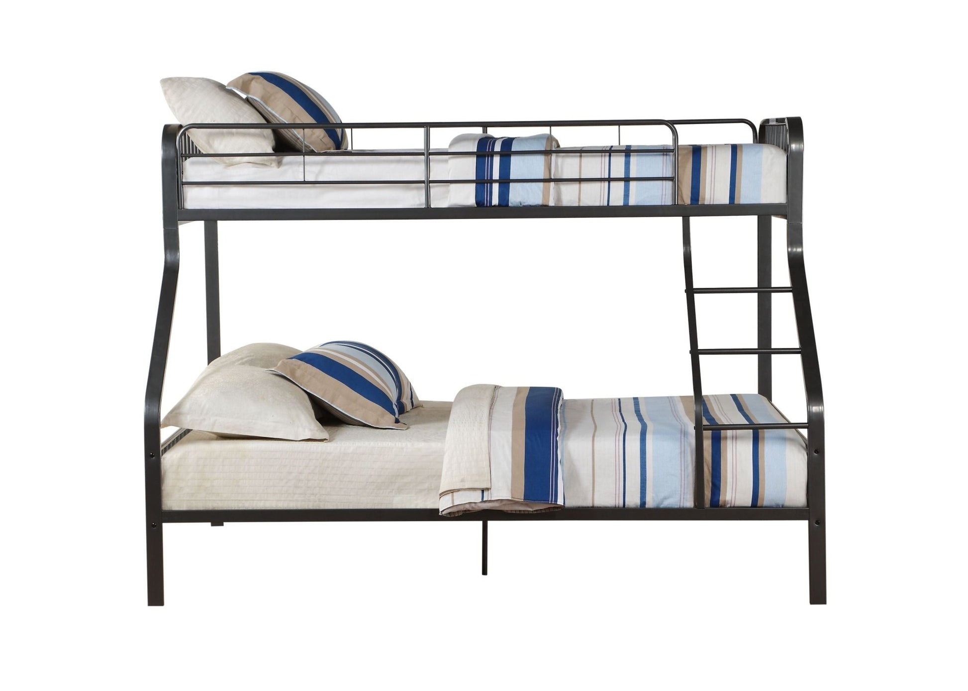 Caius Gunmetal Finish Twin Xl/Queen Bunk Bed - 1st Choice Furniture Direct
