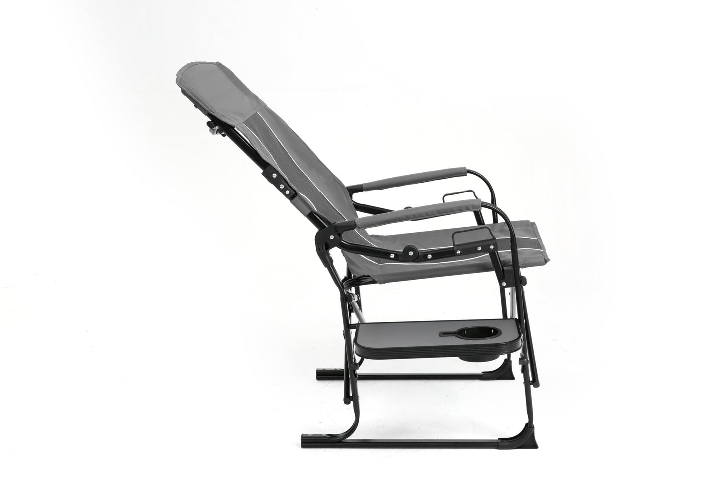 Camping Directors Chair, Heavy Duty,Oversized Portable Folding Chair with Side Table, Pocket for Beach, Fishing,Trip,Picnic,Lawn Grey - 1st Choice Furniture Direct