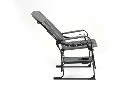 Camping Directors Chair, Heavy Duty,Oversized Portable Folding Chair with Side Table, Pocket for Beach, Fishing,Trip,Picnic,Lawn Grey - 1st Choice Furniture Direct