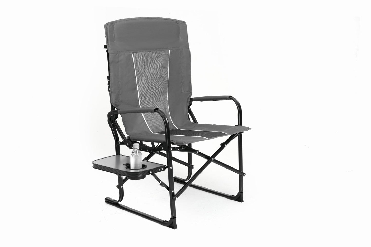 Camping Directors Chair, Heavy Duty,Oversized Portable Folding Chair with Side Table, Pocket for Beach, Fishing,Trip,Picnic,Lawn Grey - 1st Choice Furniture Direct