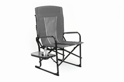 Camping Directors Chair, Heavy Duty,Oversized Portable Folding Chair with Side Table, Pocket for Beach, Fishing,Trip,Picnic,Lawn Grey - 1st Choice Furniture Direct