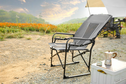 Camping Directors Chair, Heavy Duty,Oversized Portable Folding Chair with Side Table, Pocket for Beach, Fishing,Trip,Picnic,Lawn Grey - 1st Choice Furniture Direct
