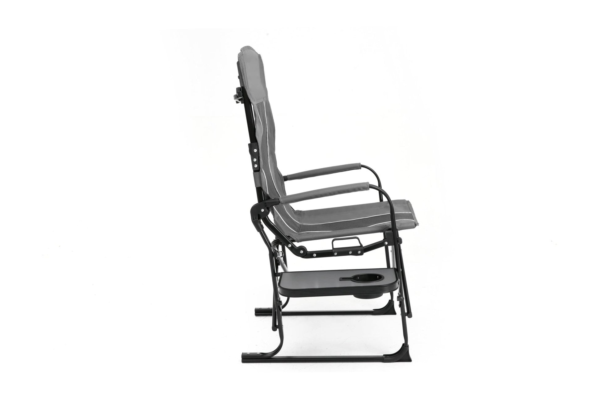Camping Directors Chair, Heavy Duty,Oversized Portable Folding Chair with Side Table, Pocket for Beach, Fishing,Trip,Picnic,Lawn Grey - 1st Choice Furniture Direct
